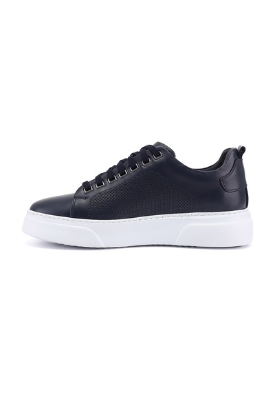 Diğer Erkek Lacivert Bağcıklı Hakiki Deri Sneaker Ddma83531875