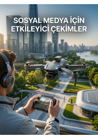 Katlanabilir Profesyonel Görünümlü Kamera Drone
