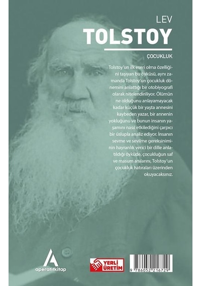 Çocukluk - Tolstoy - Aperatif Kitap Dünya Klasikleri