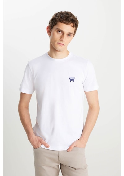 Wrangler Regular Fit Small Logo Beyaz Erkek T-shirt Mw70md3312 Beyaz Wrangler Regular Fit Small Logo Beyaz Erkek T-shirt Mw70md3312 Beyaz