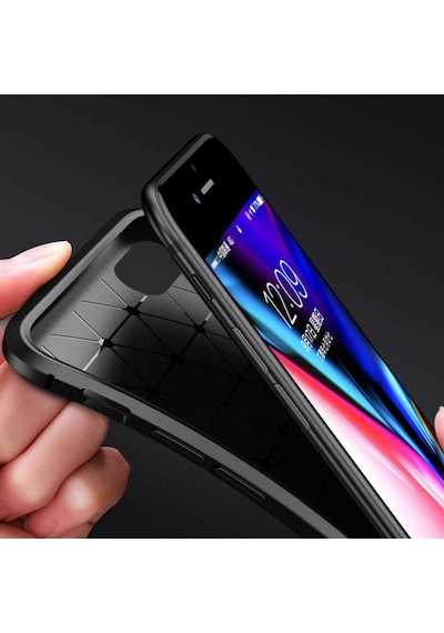 Apple Uyumlu iPhone 6 6S Kilif Karbon Silikon Case 389459869