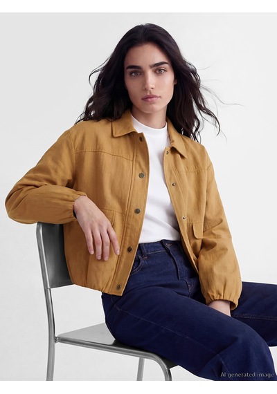 Lcw Vision Yeşil Oversize Kadın Gömlek Ceket