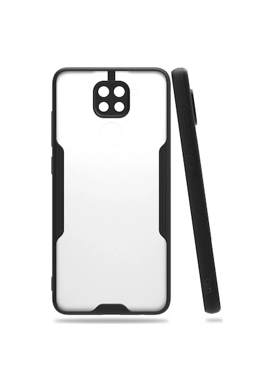 Newface Xiaomi Redmi Note 9 Kılıf Platin Silikon - Siyah