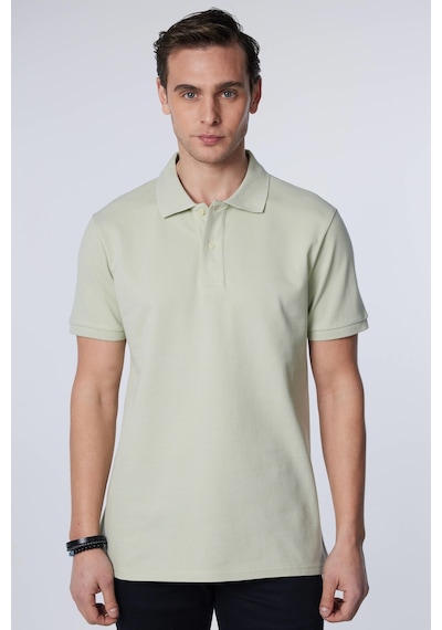 Tudors Erkek Slim Fit Dar Kesim %100 Pamuk Düz Pike Gri Polo Yaka Tişört-30537-gri Gri