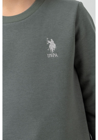U.S. Polo Assn. Erkek Çocuk Baskılı Haki Uzun Kol Eşofman Takımı Us2606-c-v5 Us2606-c-v5