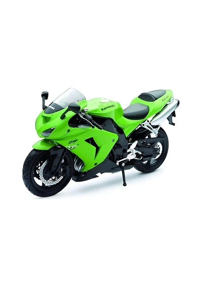 Kawasaki 1/12 Zx-10r 2006 Model Yeşil Motorsiklet