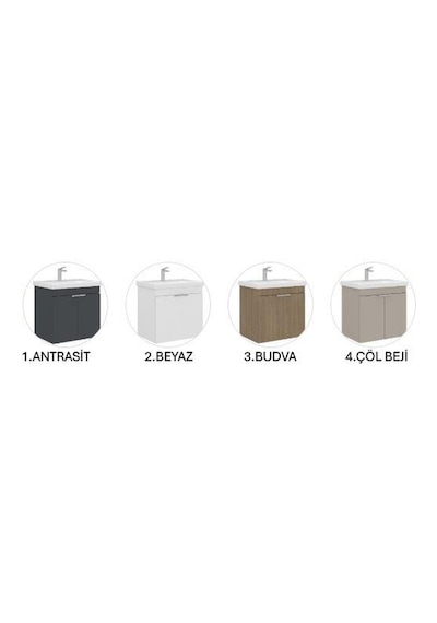 Orka Desna 80 Cm Çöl Beji Banyo Dolabı Alt Modül Lavabo Çöl Beji Orka Desna 80 Cm Çöl Beji Banyo Dolabı Alt Modül Lavabo Çöl Beji