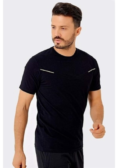 Uhlsport Erkek V Yaka Tişört Pamuk Simple M 3221109 Siyah