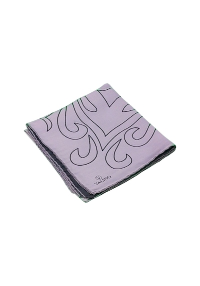 Mim Eşarp Valino Degrade Desenli Şifon Eşarp 90x90 Cm Açık Lila