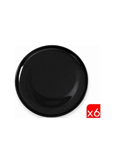 Kütahya Porselen Moderna Servis Tabağı Siyah 24cm Mod24du740104 6 Lı