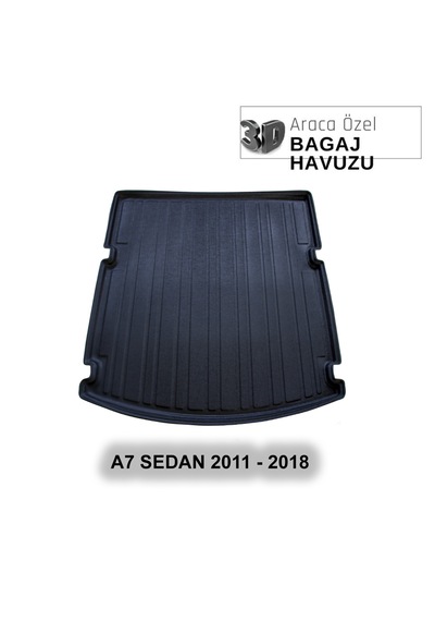 Audı A7 Sedan 2011 - 2017 Araca Özel 3d Bagaj Havuzu
