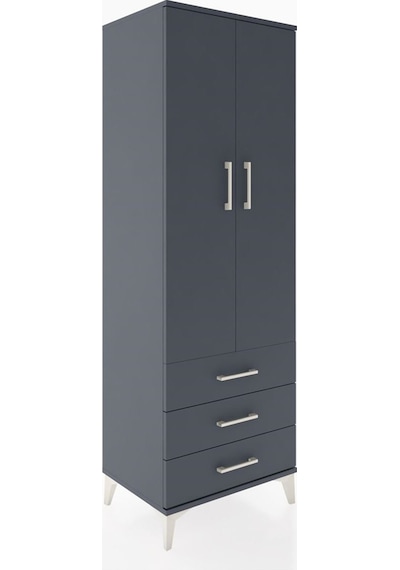 Hyperion Dolap Tek Raflı 3 Çekmeceli Tek Askılı 60x44x182 Ant... Antrasit Hyperion Dolap Tek Raflı 3 Çekmeceli Tek Askılı 60x44x182 Ant... Antrasit