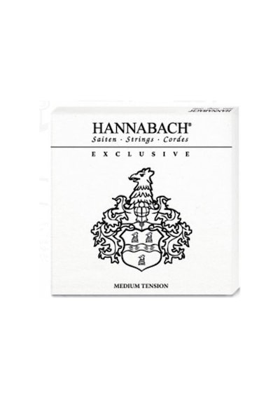 Hannabach Exclmt Exclusive Klasik Gitar Teli Seti Profesyonel - Üst Seviye Seri Gümüş Kaplama Özel Baslar, Kristal Şeffaf Tizler, Medium Tension, Kusursuz Entonasyon Ölçüler: 4/4 Standart Klasik Gitar