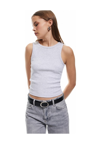Koton Bisiklet Yaka Kolsuz Slim Fit Basic Kadın Atlet Kar Melanj 5sal30043ık Gri Melanj Koton Bisiklet Yaka Kolsuz Slim Fit Basic Kadın Atlet Kar Melanj 5sal30043ık Gri Melanj