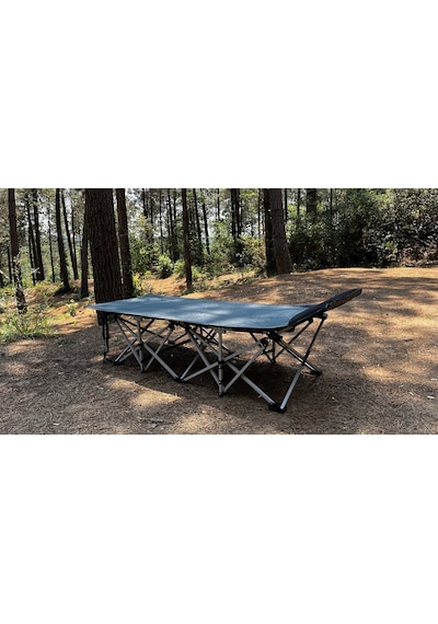 Etravel Cr-1176 Premium Katlanabilir Şezlong Kamp Yatağı Plaj Yatağı Kampet Siyah Siyah