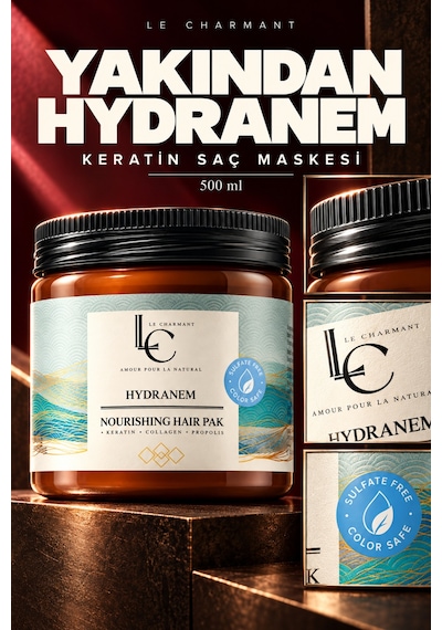 Keratin Saç Maskesi Kuru Ve Yıpranmış Saçlar İçin Kolajen Ve Propolis İçeren Bakım 500 Ml