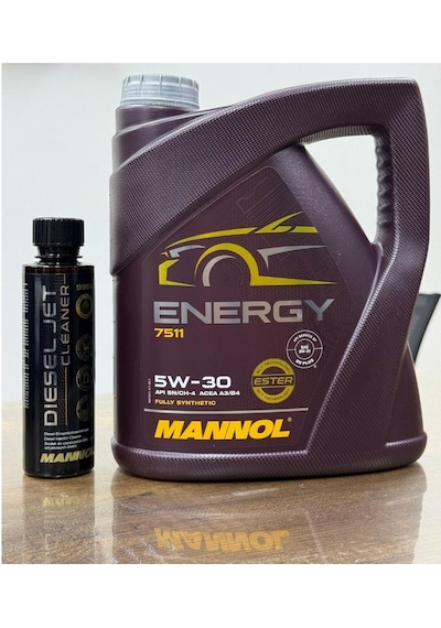 Mannol 5W-30 Energy 7511 Motor Yağı Ve Diesel Jet Cleaner Dizel Enjektör Temizleyici