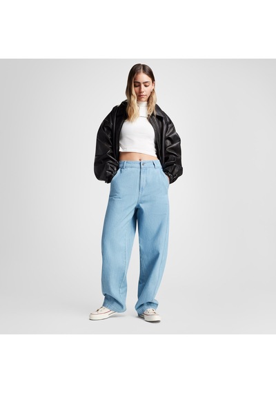 Converse Woven Denim Barrel Kadın Mavi Pantolon