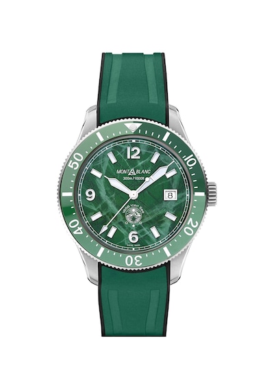 Montblanc 1858 Iced Sea Automatic Date 131450 Altın - Mavi