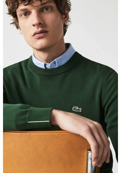 Lacoste Men's Regular Fit Crew Neck Dark Green Bisiklet Yaka Organik Pamuk Kazak Koyu Yeşil Koyu Yeşil Lacoste Men's Regular Fit Crew Neck Dark Green Bisiklet Yaka Organik Pamuk Kazak Koyu Yeşil Koyu Yeşil