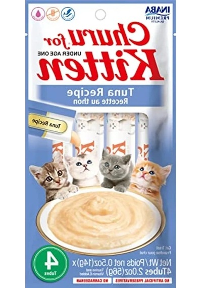 Tahılsız Kedi İkramı - Kremalı Ton Balığı, 4 Tüp, 0.5 Oz