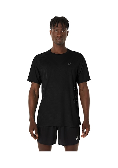 Asics Metarun Ss Top Erkek Siyah Beyaz Tshirt 2011d286-001 Siyah - Beyaz