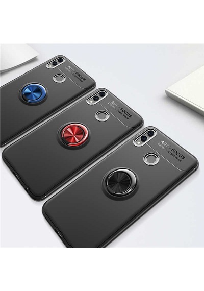 Huawei Honor 8c Kılıf Zore Ravel Silikon Kapak Siyah