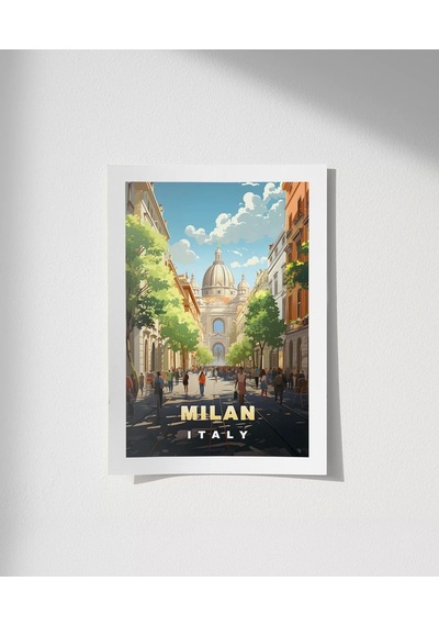 Çerçevesiz Poster İtalya'nın Modası