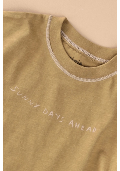 Cigit Pantolonlu T-shirt Takım 2-10 Yaş Olive Yeşil