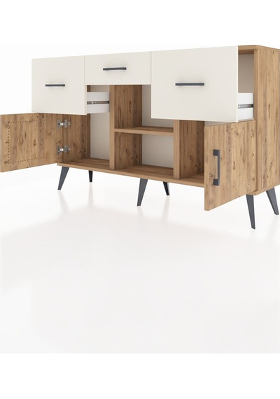 Arges Konsol Tek Raflı 3 Çekmeceli 3 Kapaklı 132x30x83 Çam-çam/aytaşı Çam/aytaşı Arges Konsol Tek Raflı 3 Çekmeceli 3 Kapaklı 132x30x83 Çam-çam/aytaşı Çam/aytaşı