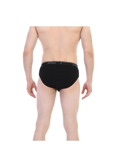 Çift Kaplan Erkek Ribana Slip Külot 870 Siyah