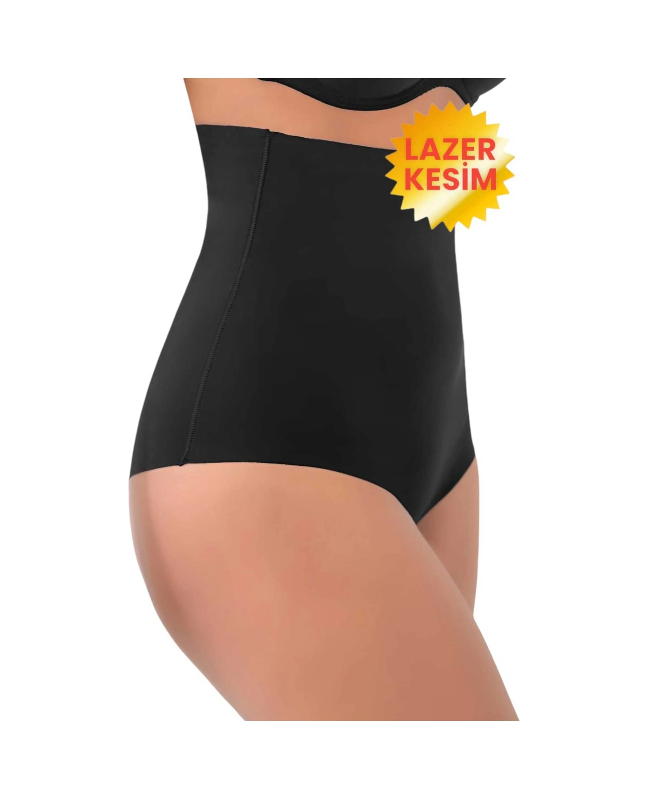 Tezzgelsin Kadın Lazer Kesim Ve Toparlayıcı Yüksek Bel Slip Korse 3'lü Set Siyah