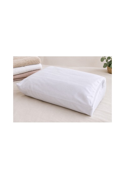 Derin %100 Pamuklu, Nefes Alabilen, Fermuarlı Tekstil Saklama Hurcu/ Yastık Kılıfı/dolgusuz 50 70 Cm Beyaz