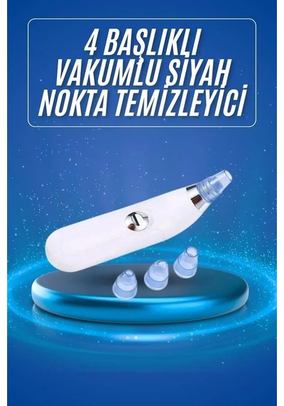 Siyah Nokta Temizleme Cihazı 4 Başlıklı Vakumlu Pilli Ölü Deri Arındırma 16039773