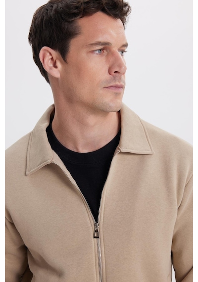 Tudors Unisex Relax Fit Rahat Kesim Pamuklu İçi Polarlı Fermuarlı Koyu Bej Polo Yaka Flato Cepli Sweatshirt Hırka-41970 Koyu Bej Tudors Unisex Relax Fit Rahat Kesim Pamuklu İçi Polarlı Fermuarlı Koyu Bej Polo Yaka Flato Cepli Sweatshirt Hırka-41970 Koyu Bej