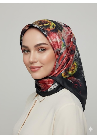Aker Polyester Rayon Eşarp 6715769 Siyah-