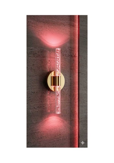 Bubbleflux Small 31 Cm Modern Tasarım Led Aplik - Duvar Lambası - Gold - Elektrikli - Rgb Kumandalı Gold Rgb
