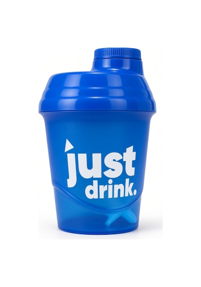 Just Shaker 400 Ml Ölçekli Sızdırmaz Kapaklı Protein Shaker Mavi