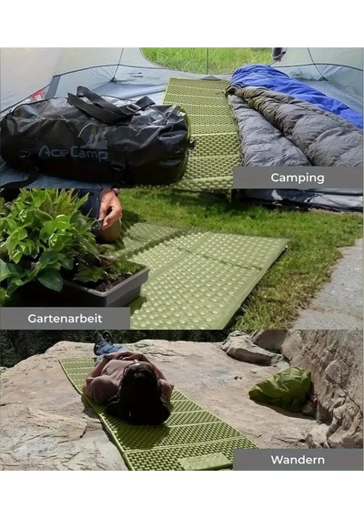 Kamp Yalıtımlı Mat Outdoor Piknik Çadır Katlanabilir Uyku Matı Yalıtımlı Köpük Gri-turuncu