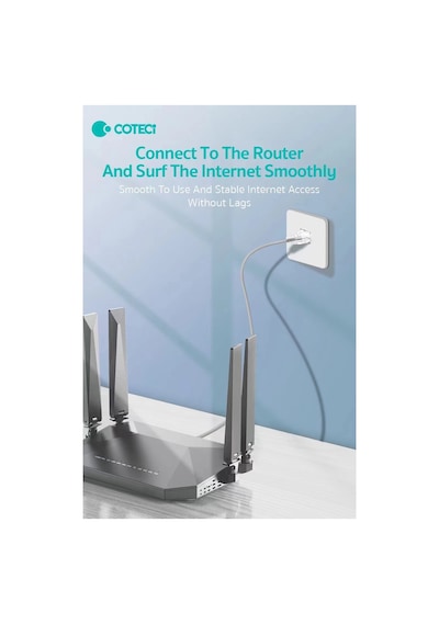 15 Metre Cat7 Ethernet Kablosu 10gbps 600mhz Slim İnce Rj45 Yüksek Hızlı İnternet Modem Kablosu