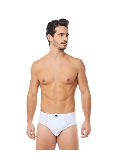 12 Li Paket Tutku Erkek Renkli Slip Külot Pamuklu Beyaz