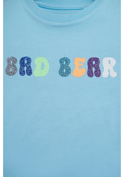 Bad Bear Gilda Mavi Baskılı Kız Çocuk Tişört Bebek Mavisi