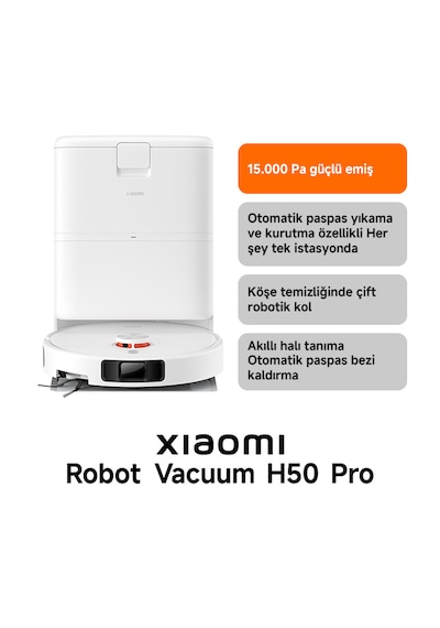 Xiaomi Robot Vacuum H50 Pro Robot Süpürge