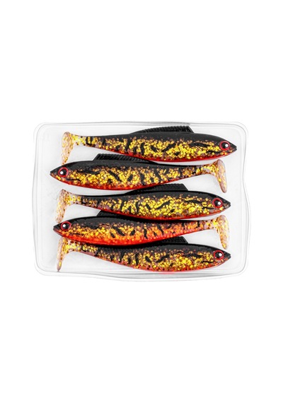 Silikon Sahte Balık - 4,5g 85mm - Fishack Predatorx - Uv Boyalı - Copper