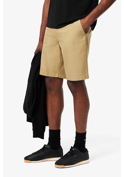 Lacoste Men's Regular Fit Cotton Bermuda Shorts Erkek Cepli Bermuda Şort Bej