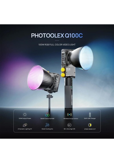 Photoolex Q100c 100w Rgb Cob Led Işık - Q100c-rgbcob