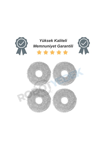 Robotyedek Xiaomi S40 Pro Ov71gl Uyumlu Uyumlu Mop Bez 4 Adet