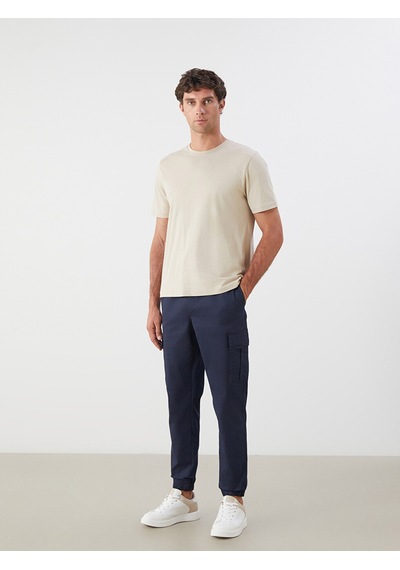 Lcw Eco Lacivert Slim Fit Erkek Kargo Pantolon