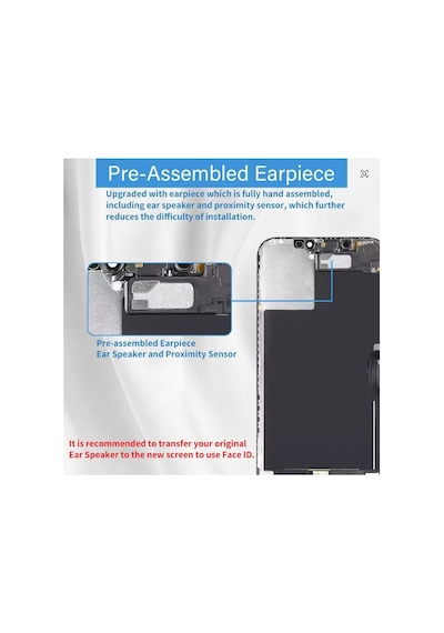 Apple iPhone Uyumlu 12 Pro Max A Kalite Ön Lcd Ekran Dokunmatik Sıvı Bandı Kırılmaz Tamir Seti Set
