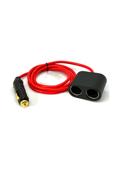 1.5 Metre Çakmak Uzatma Kablosu 2li 12v/24v Çakmak Çoklayıcı 2 Li